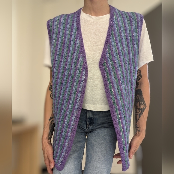 Handmade vintage vest - Picture 3 of 10